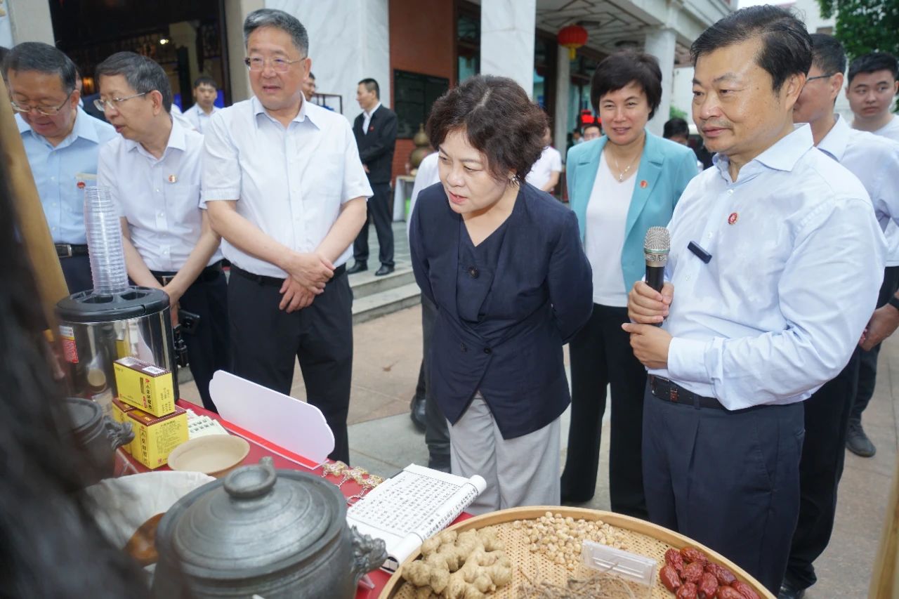 天下人大常委会副委员长铁凝一行到广药集团陈李济考察调研